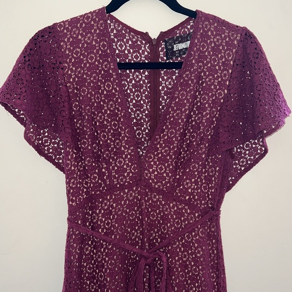 Reformation Purple Lace Maxi Dress 2 - Picture 2 of 5